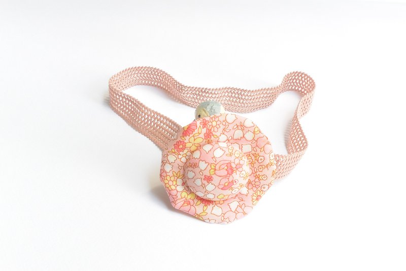 Baby Hair Band-Red Floral - Bibs - Cotton & Hemp Red