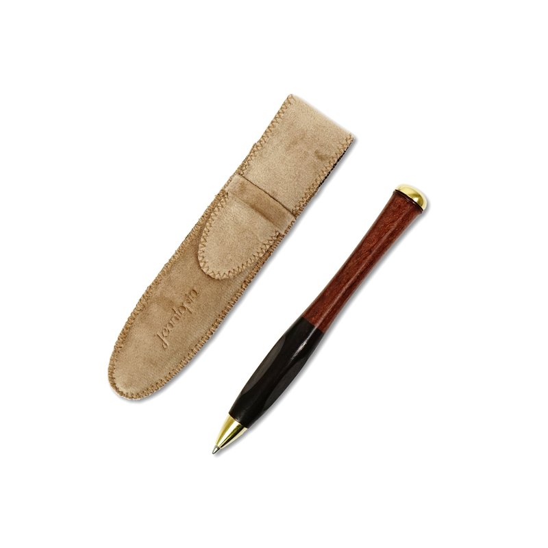 [Jeantopia] Log Oily Writing Pen East African Black Dalbergia X Venus Small Leaf Red Altar | 1160303 - อุปกรณ์เขียนอื่นๆ - ไม้ 