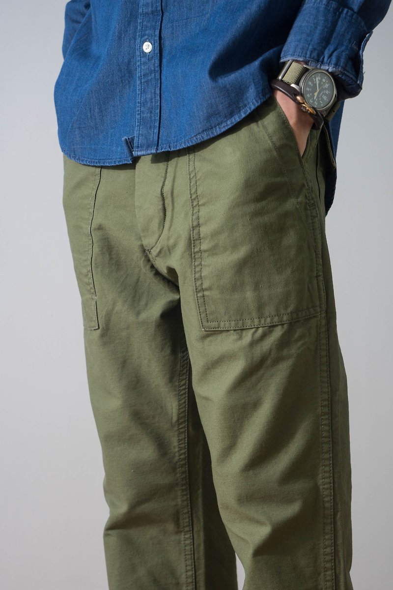 Japanese with American retro OG-107 military pants casual pocket bread pants neutral FATIGUE PANT - Men's Pants - Cotton & Hemp Green