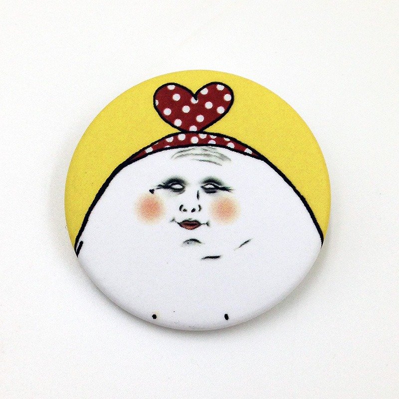 Eggheads baby / pin back buttons - Badges & Pins - Plastic Yellow