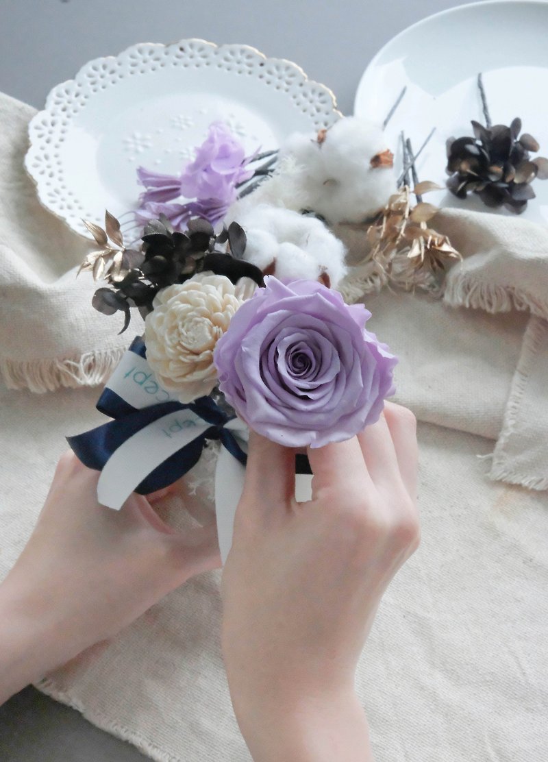 [DIY Material Pack] Purple Galaxy | Preserved Flowers - Plants & Floral Arrangement - Plants & Flowers Purple