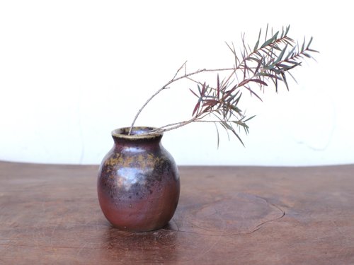 備前焼 花入れ(ミニ) h2-118 - ショップ 宗兵衛窯 花瓶・植木鉢