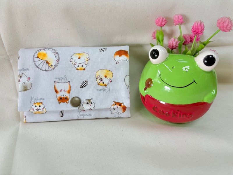 多機能コインケース - ハムスター - コインケース・小銭入れ - コットン・麻 グレー