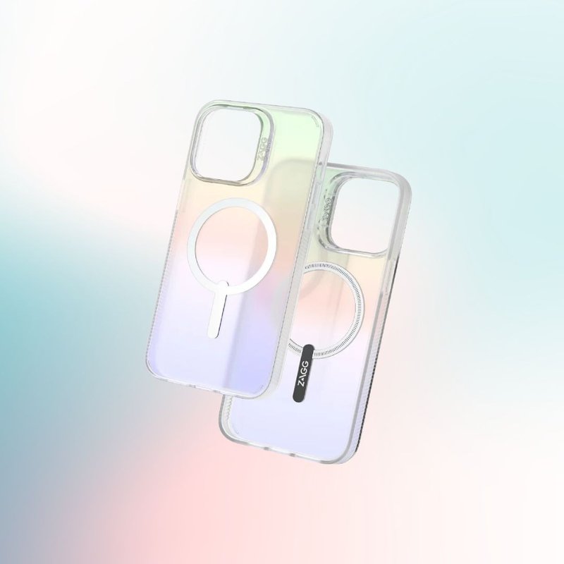 ZAGG iPhone 14 Matte Iridescent Snap MagSafe Case - เคส/ซองมือถือ - พลาสติก สีใส
