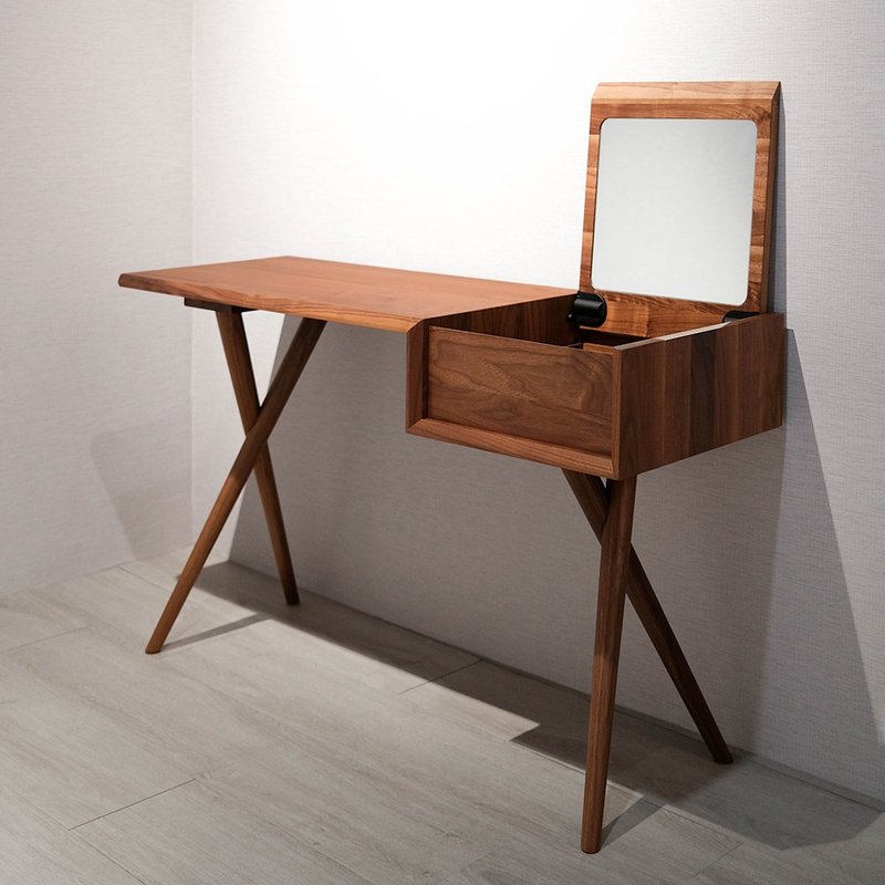 [D3 Log Home] Lily North American walnut dressing table - Dining Tables & Desks - Wood 