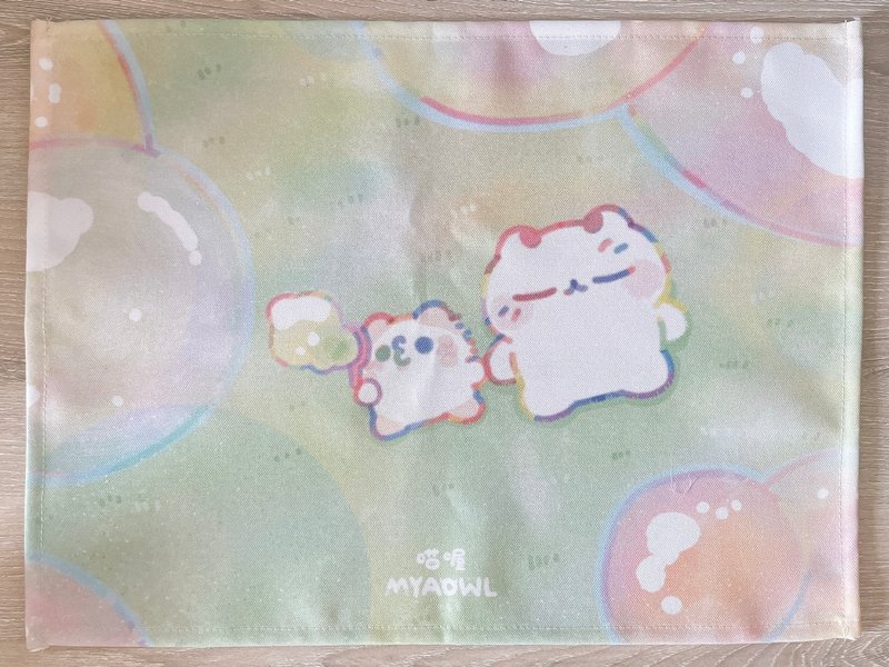 【New Product】Bad Meow and Mao Meow - Placemats (2 types in total) - ผ้ารองโต๊ะ/ของตกแต่ง - วัสดุอื่นๆ 