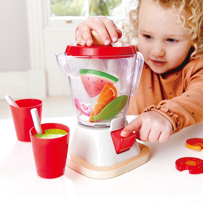 German Hape Fruit and Vegetable Smoothie Juice Machine - Kids' Toys - Wood Multicolor