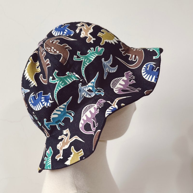 Sun Visor Petal Hat Glow-in-the-Dark Dinosaur - Baby Hats & Headbands - Cotton & Hemp Blue