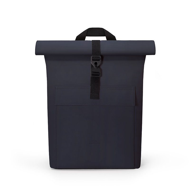 Jasper Mini Lotus Series Backpack (Dark Navy) - Backpacks - Eco-Friendly Materials Blue