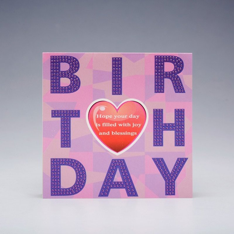 【GFSD】Rhinestone Boutique-Handmade Greeting Cards-Birthday Teaser Card - Cards & Postcards - Paper 