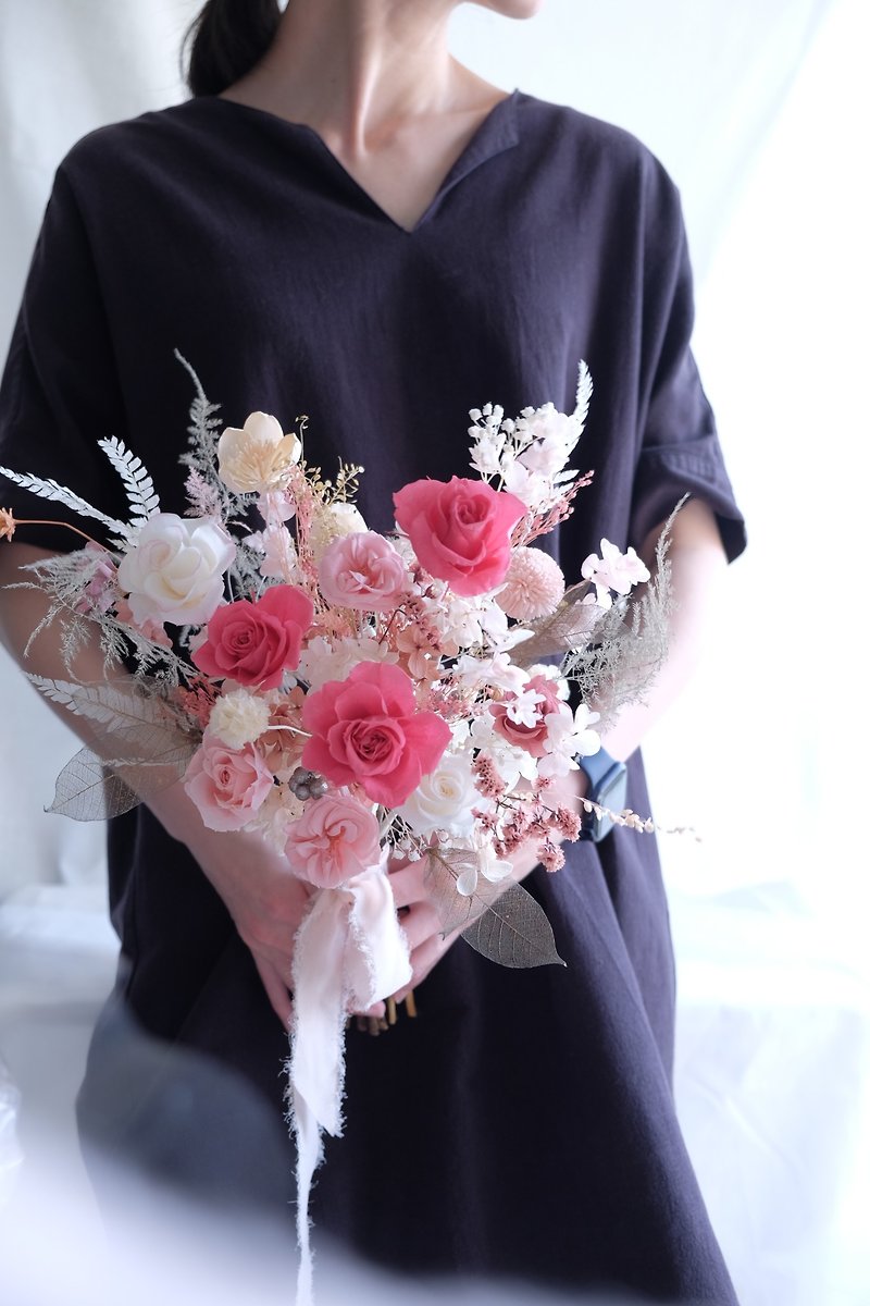 [btf elegant eternal bouquet] registration bouquet, wedding bouquet - Dried Flowers & Bouquets - Plants & Flowers Pink