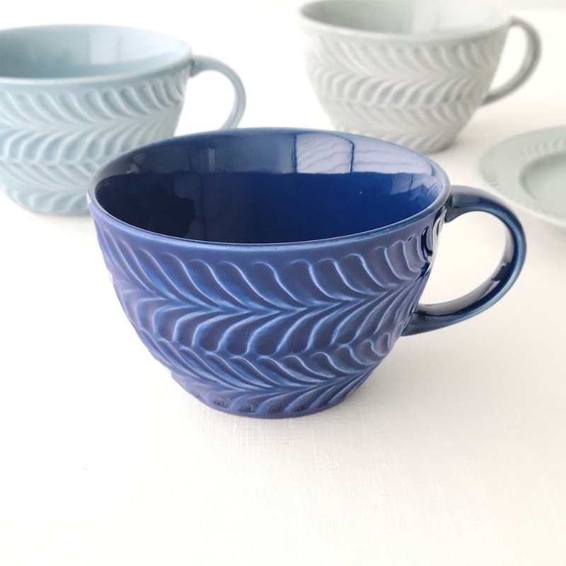 Rosemary Series Soup Cup Navy Blue/Xiangfang Kiln - แก้วมัค/แก้วกาแฟ - เครื่องลายคราม 