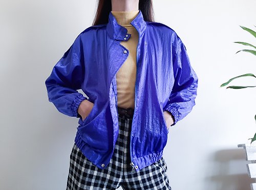 ISSARA ART GALLERY 藍色金屬風衣夾克 COURREGES SPORT FUTUR paris 毛衣飛行員夾克