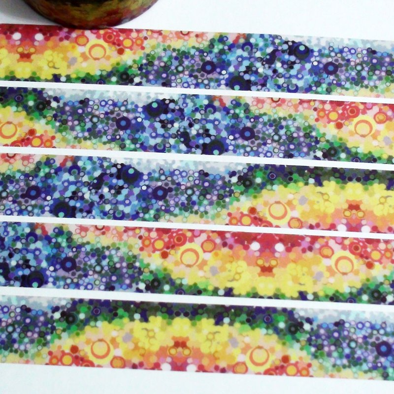 Masking Tape Rainbow Glass Sand - Washi Tape - Paper 
