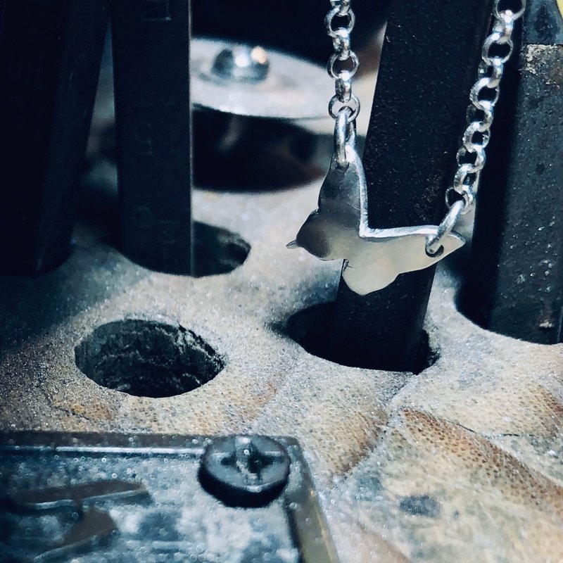 V49スタイル-同じシルバーネックレスを作ることはできません-バタフライシェイプ-925スターリングシルバーネックレス-ロイヤルクラフツマンノックアウト - ネックレス - スターリングシルバー シルバー