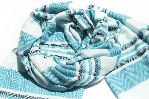 omhandmade 喀什米爾Cashmere 針織圍巾 純羊毛圍巾 手織圍巾 編織圍巾-希臘