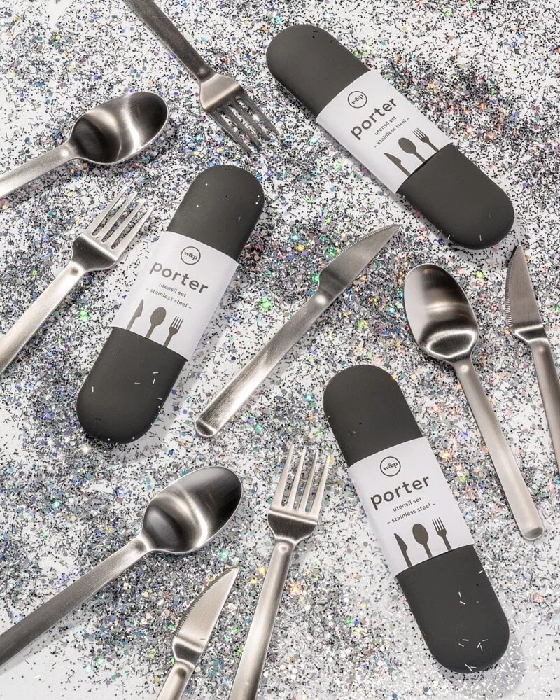 美國 W&P 三件組餐具 - 刀叉/湯匙/餐具組 - 不鏽鋼 多色