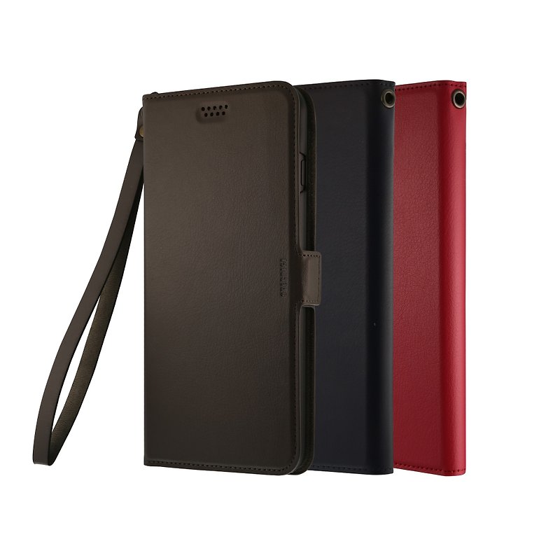 OVERDIGI Cosmo for iPhone7/8 textured side flip leather case - อื่นๆ - หนังแท้ หลากหลายสี