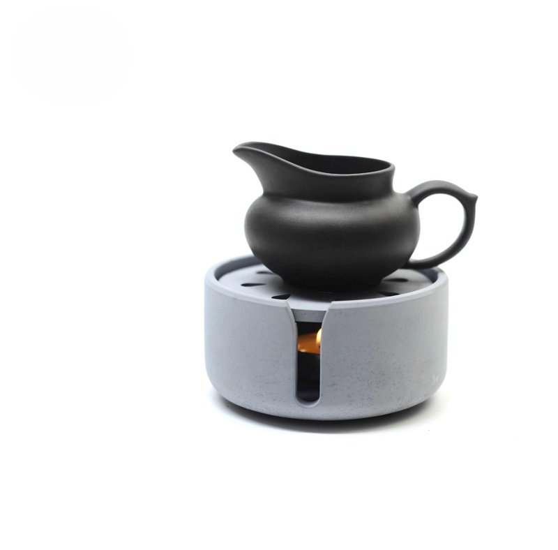 Sakura tea brewing stove tea warmer おtea を brewing す wabi-sabi aesthetics - ถ้วย - ปูน สีเทา