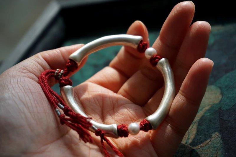 Sterling silver. triple - สร้อยข้อมือ - วัสดุอื่นๆ 