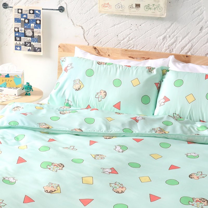 Crayon Xiaoxin 100% Tencel bedding pajamas dual-use quilt cover thin quilt cover bed bag pillowcase pillowcase - เครื่องนอน - วัสดุอื่นๆ หลากหลายสี