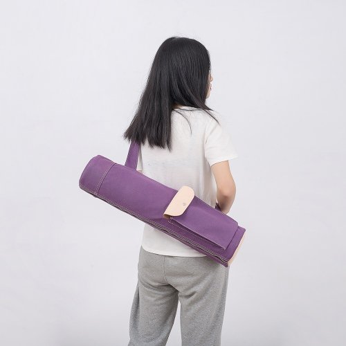 LEVAS(皮革帆布包) 【帆布遇上皮革】瑜伽包瑜伽墊便攜收納揹包瑜伽墊多功能收納袋