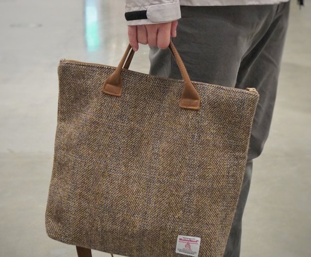 80s 希少 ハリスツイード vintage トートバッグ 80s 希少 ハリスツイード vintage トートバッグ BRITISH GREEN