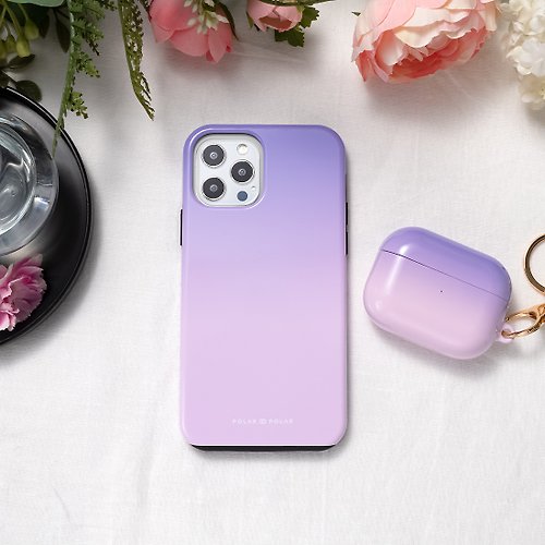 POLAR POLAR 【客製化】紫藍粉彩 iPhone MagSafe 手機殼 光面 / 霧面