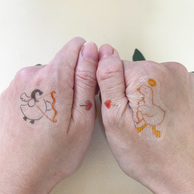 Dwarf Goose Dwarf! Interactive Tattoo Sticker - สติกเกอร์ - วัสดุอื่นๆ หลากหลายสี