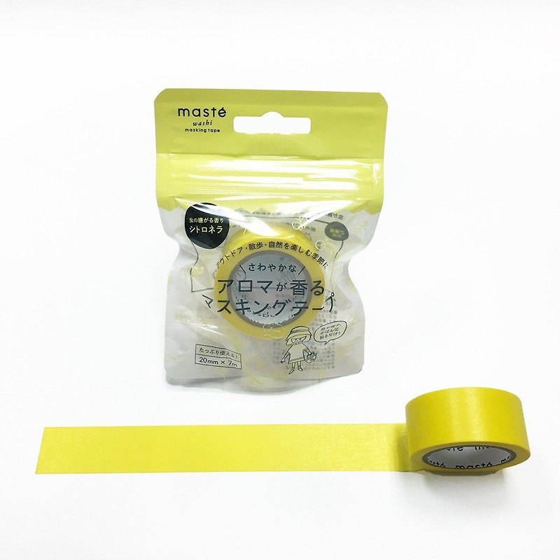 maste Outdoor me Aroma Masking Tape【Yellow (MST-FA01-YE)】 - มาสกิ้งเทป - กระดาษ สีเหลือง