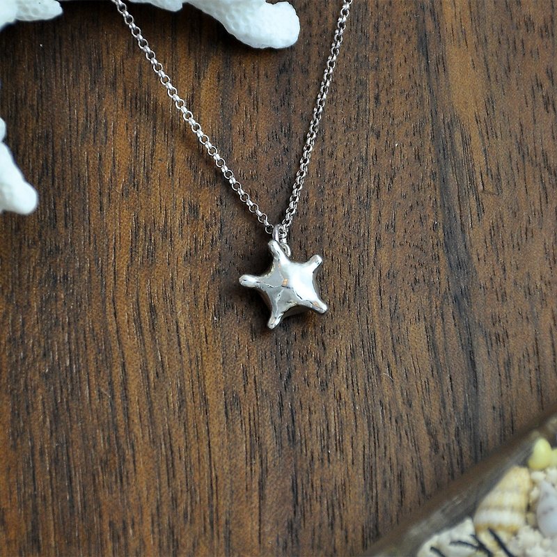 Ocean Gentle Star Sand 925 Silver - Necklaces - Silver Silver