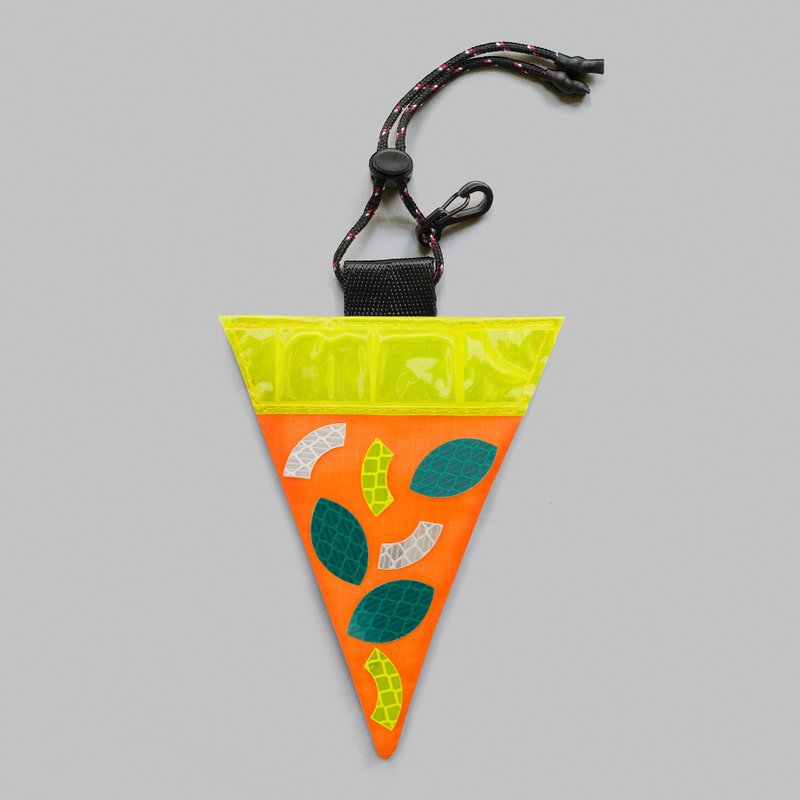 Hand-made Reflective Salty Pie-Spinach and Onion Flavored Night Reflective Charm Safe on the Road - Bikes & Accessories - Waterproof Material Orange