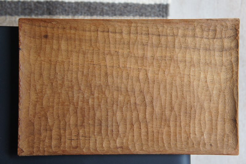 長方形プレート-ビルマチークの木 - 小皿 - 木製 ブラウン