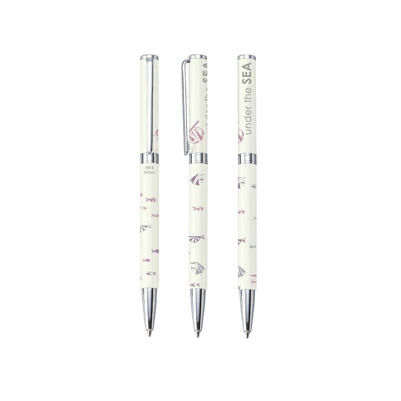 【IWI】Candy Bar SAW Series 0.7mm ball pen-SEA(IWI-9S520BP-NT02) - ปากกา - โลหะ 