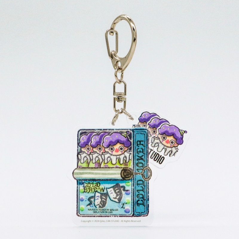 ジョーカー 缶詰 キーホルダー - 鑰匙圈/鑰匙包 - 其他金屬 粉紅色