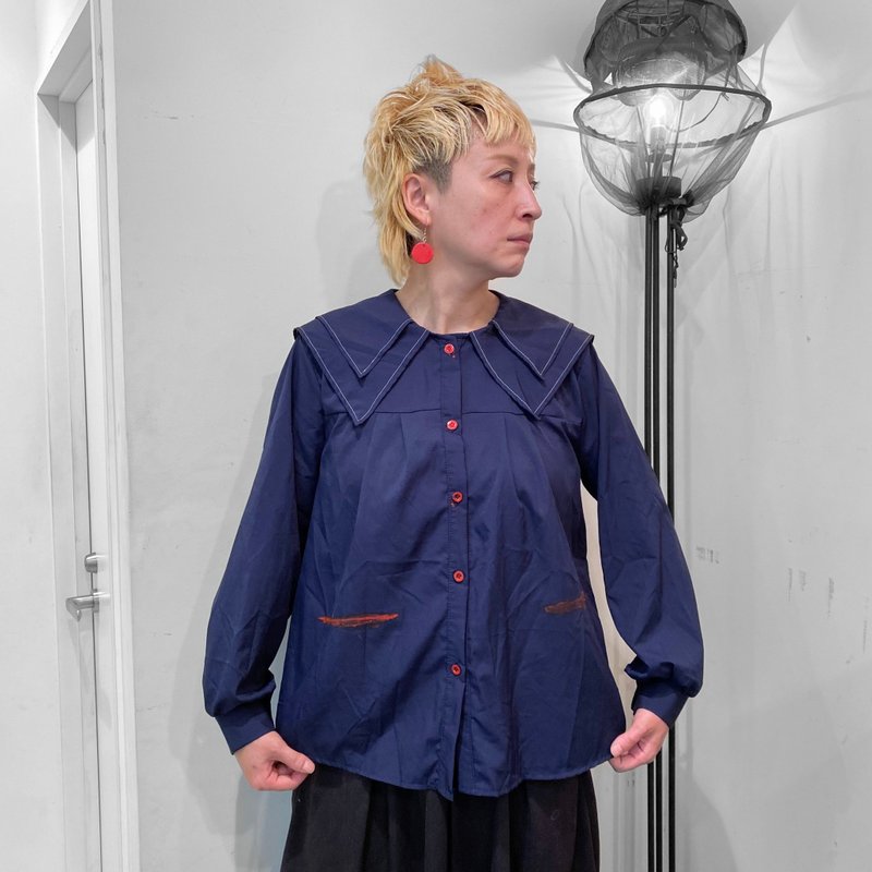 【drip】painted shirts - 女襯衫 - 其他材質 