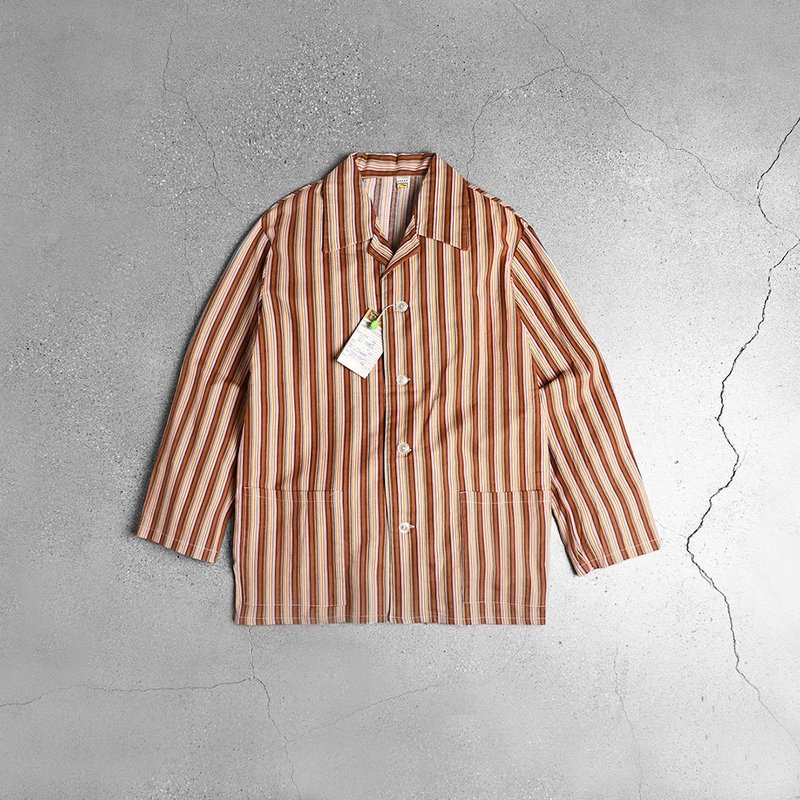 Poland Military Pajamas - เสื้อเชิ้ตผู้ชาย - ผ้าฝ้าย/ผ้าลินิน สีส้ม