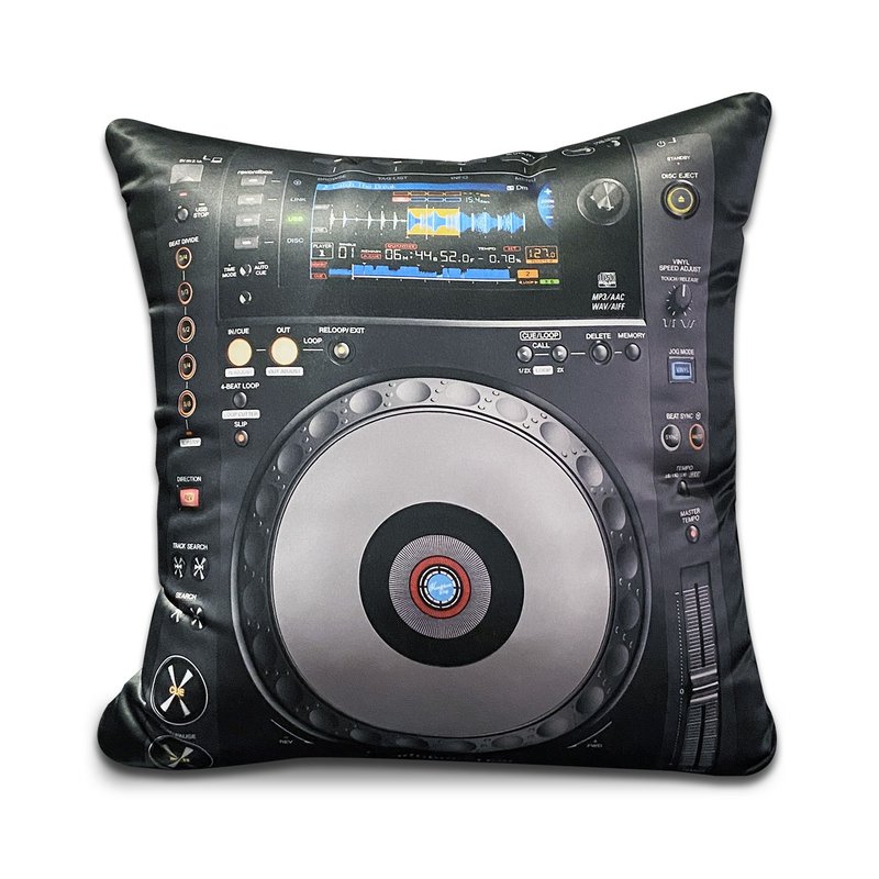 HeadphoneDog DJ Player Mixer AMPS Cushion ( X'mas Birthday Valentine's gift) - Pillows & Cushions - Other Materials Black