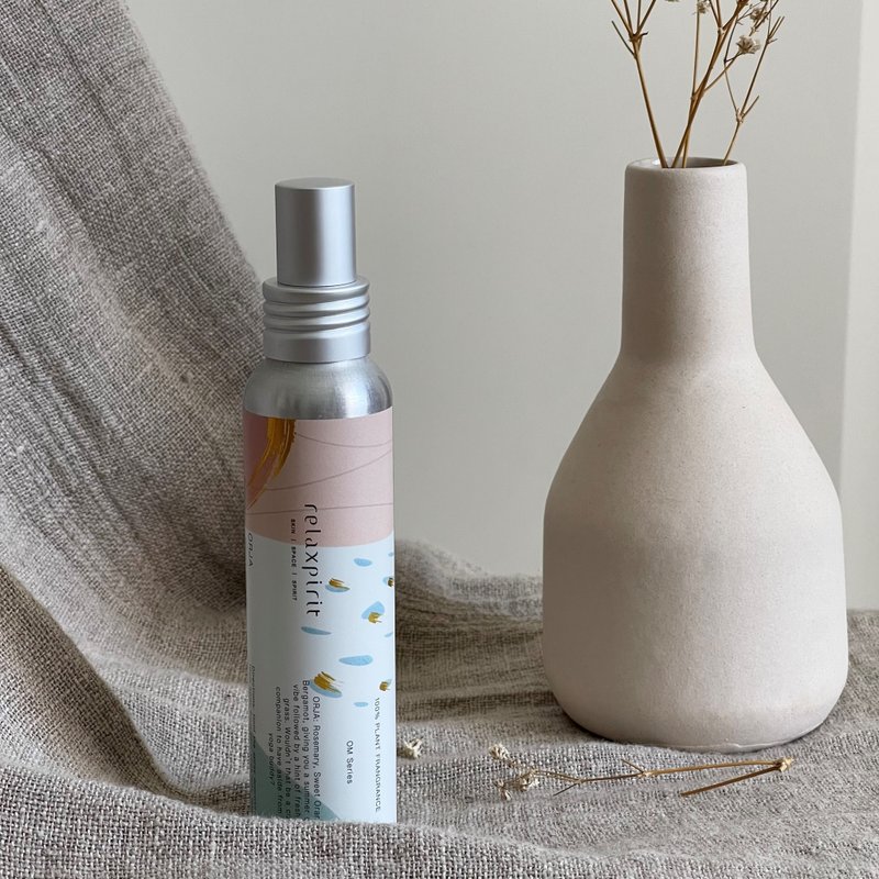 歐雅精油香氛噴霧100ml 室內香氛 瑜珈香氛 迷迭香/甜橙/佛手柑 - 香氛/精油/擴香 - 精油 粉紅色