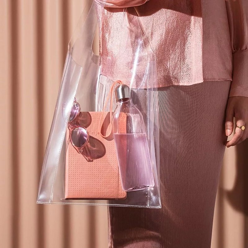 丹麥eva solo 背包客薄型隨手瓶 500ml - 廚具 - 玻璃 粉紅色