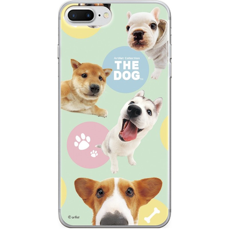 The Dog Big Dog License - Mobile Glass Case, AJ01 - Phone Cases - Glass Green