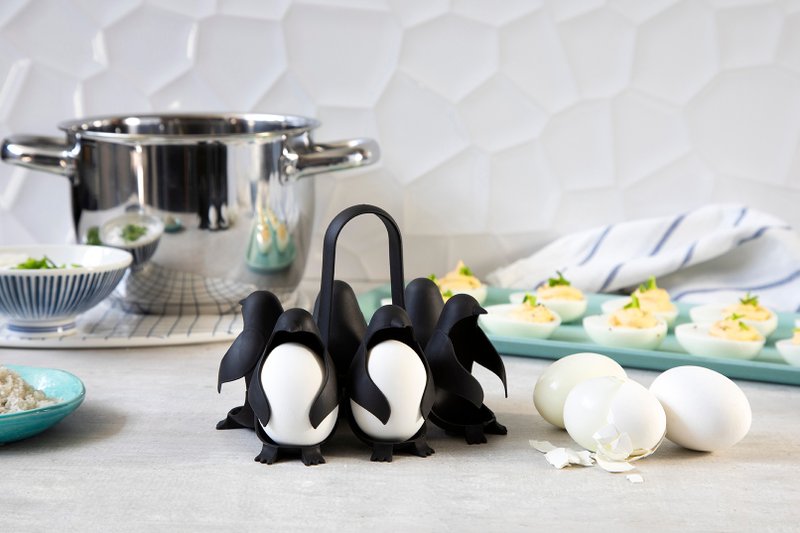 【PELEG-DESIGN】 Egguins 抱抱企鵝煮蛋器 - 廚具 - 塑膠 黑色