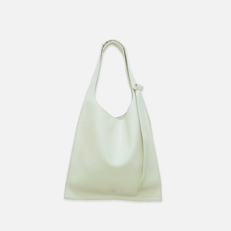 BO Corn Leather Shopper – SMOKE - กระเป๋าแมสเซนเจอร์ - ไฟเบอร์อื่นๆ สีเขียว