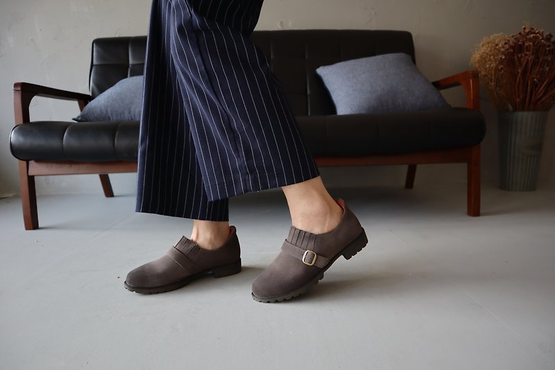 【Time goes by】3M Waterproof Oxford Shoes - Gray - Women's Casual Shoes - Genuine Leather Gray