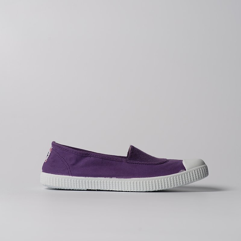 西班牙國民帆布鞋 CIENTA 75997 45 紫色 經典布料 大人 - 女款休閒鞋 - 棉．麻 紫色