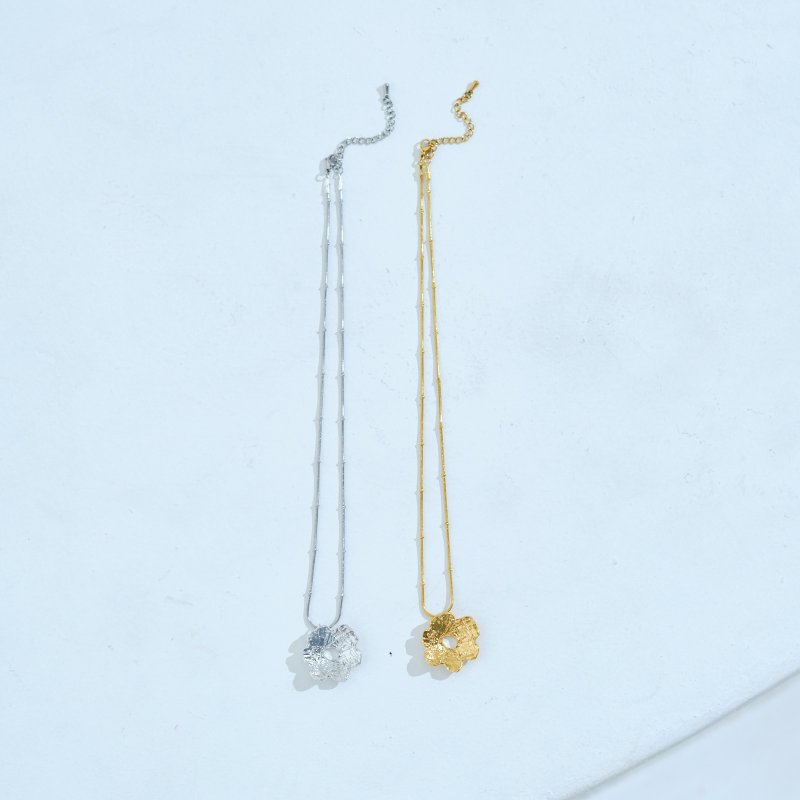 Poppy Necklace(Gold/Silver) - 項鍊 - 其他金屬 金色