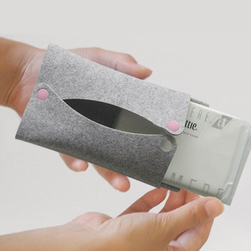 Pocket tissue case sand color-P - Other - Polyester 
