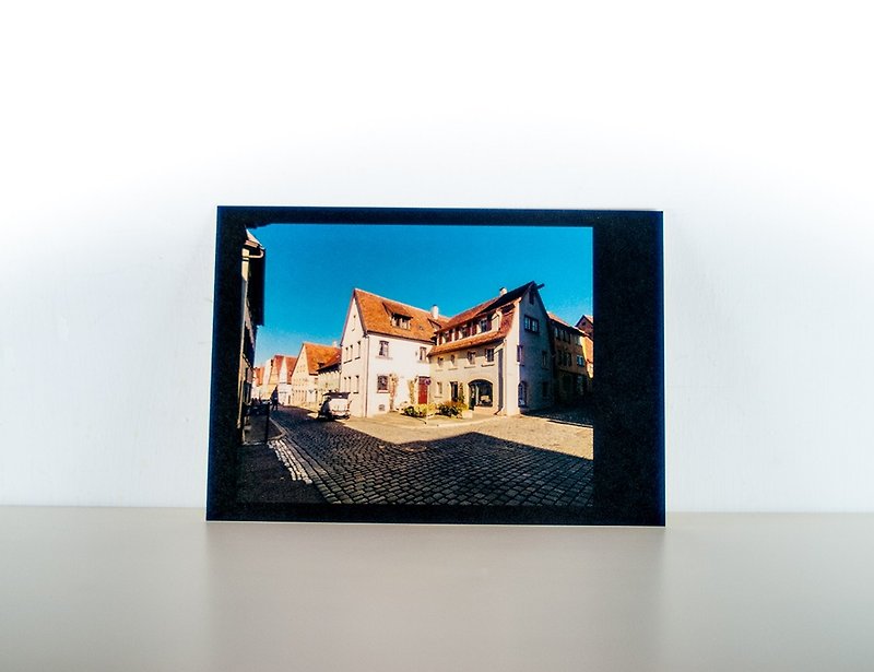 攝影明信片 | 十字路口-陶伯河畔的羅騰堡-德國 - 心意卡/卡片 - 紙 多色