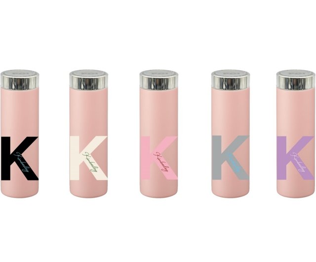 A Shiny Pink Letter Personalized Thermos Bottle