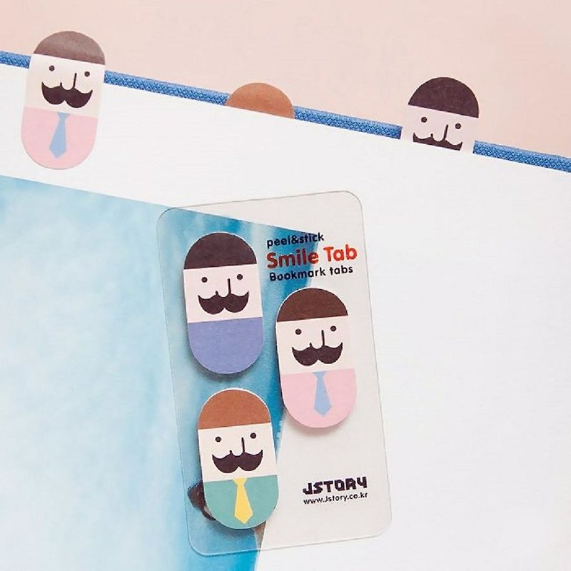 Smile label sticker-Mr.BABBA, JST31577 - Sticky Notes & Notepads - Paper Multicolor